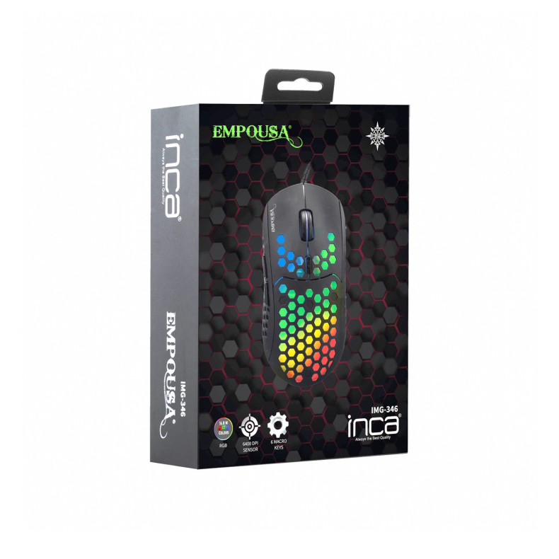 Gaming Mus RGB 6 knap USB