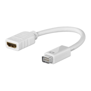 Mini-DVI til HDMI 10cm Hvid