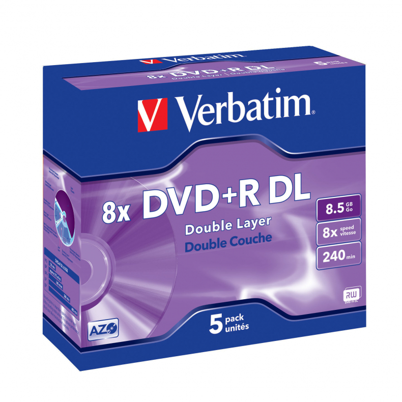 Verbatim DVD+R DL 8,5 GB -5stk-