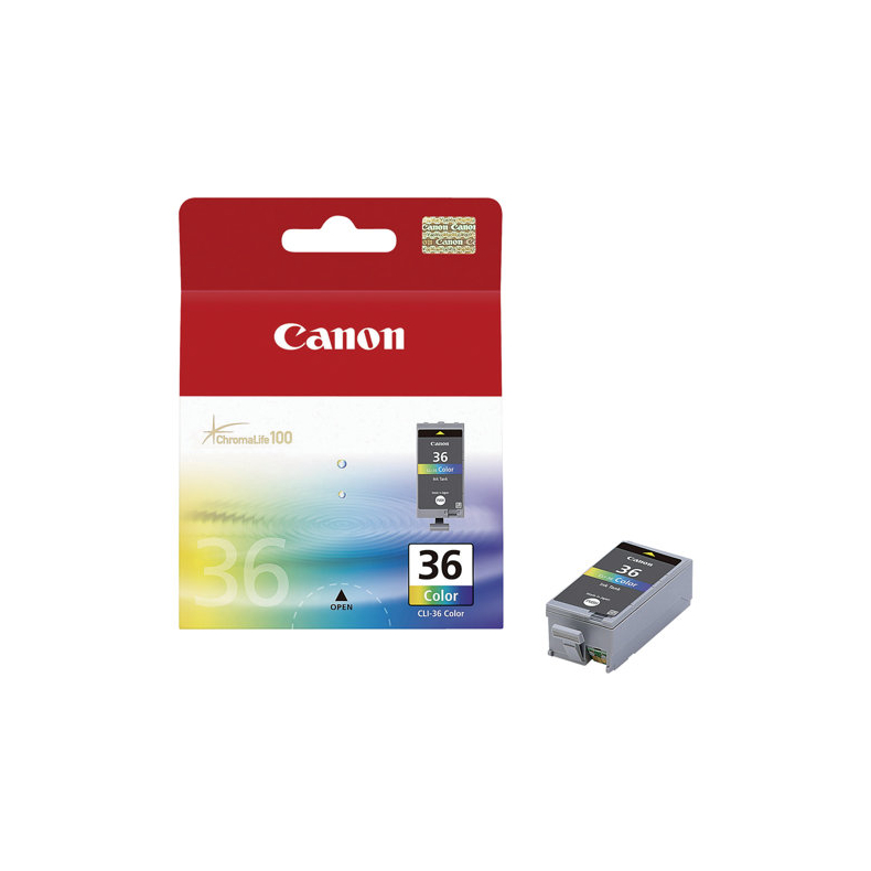 Canon CLI-36 Color - Farve (cyan, magenta, gul, sort)