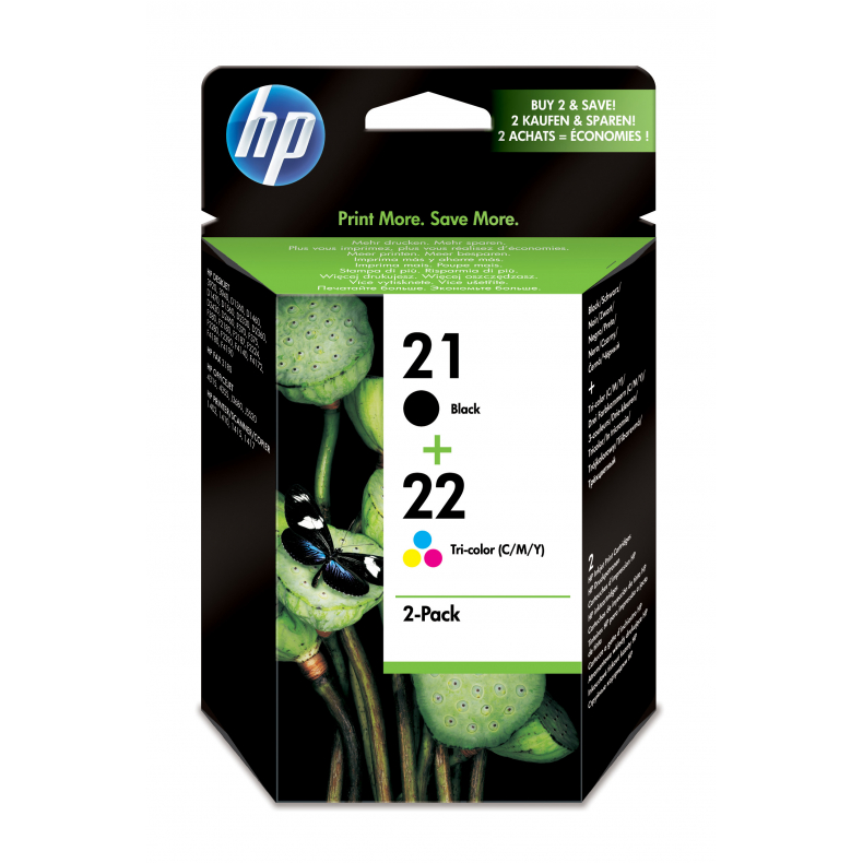 HP No21/22 ink 5ml for PSC1410 2PK