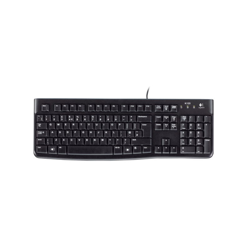 Logitech K120 Keyboard (Sort) USB