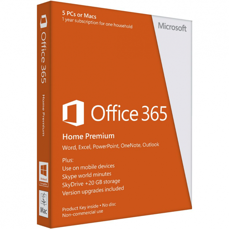 MS Office 365 Home Premium DK 1 r DL