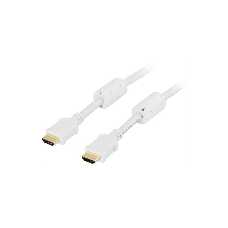 HDMI-kabel v1,4 han - han 50cm hvid