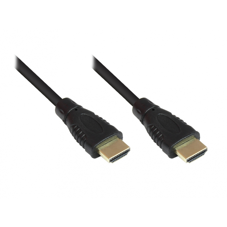 3 m. HDMI-kabel,19-pin han/han SORT