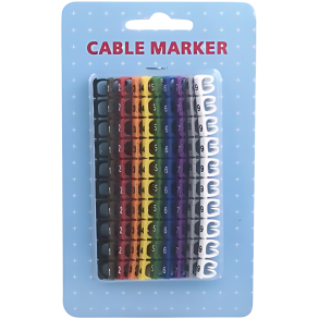 Kabelsorteringsklemmer, farvede tal