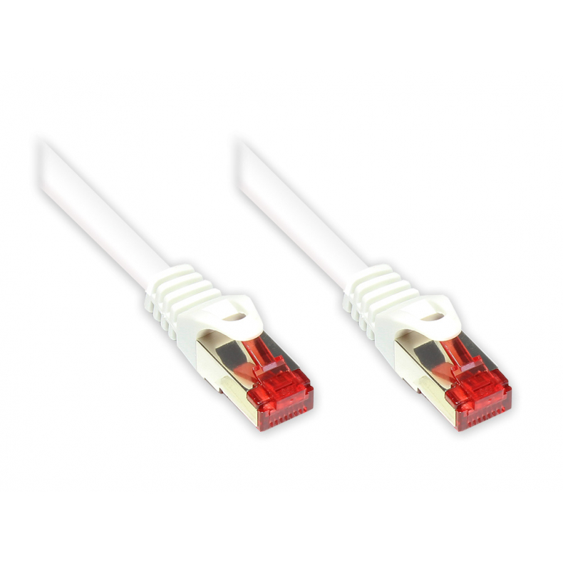 20m Cat.6 kabel, Hvid S/FTP