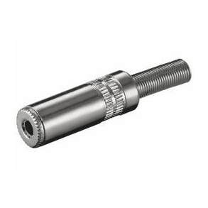 JACK stik - 3,5mm stereo hun, metalhus