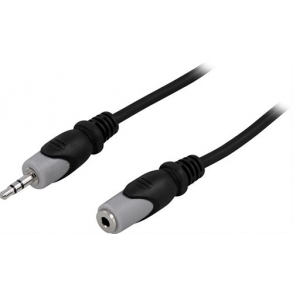 Audiokabel 3,5mm han - hun 10m
