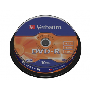 Verbatim DVD-R 4.7GB Spindle 10stk.