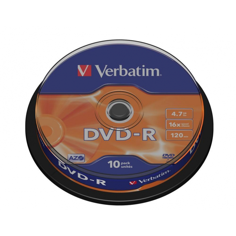 Verbatim DVD-R 4.7GB Spindle 10stk.