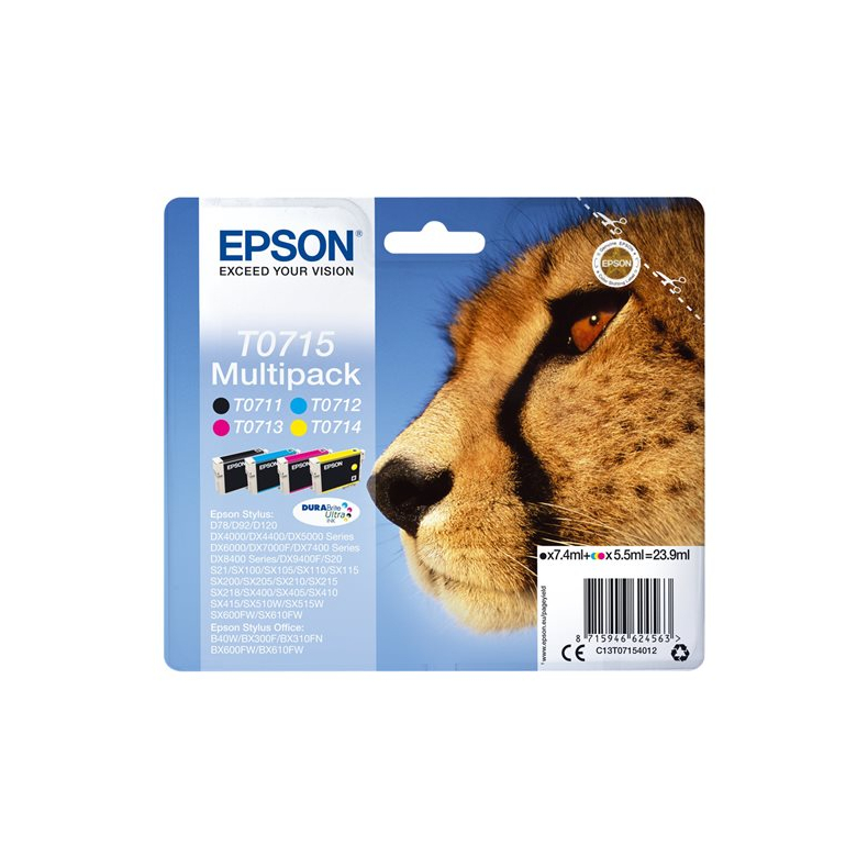 EPSON T0715 Multipak 4 patroner