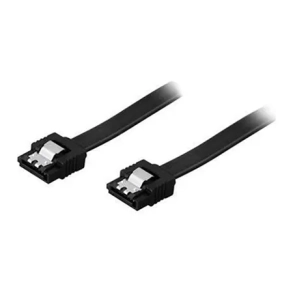 SATA 3, 1stk. 50cm lige/lige Sort BULK