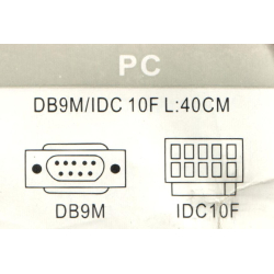 Serieport p bracket, 1xDB9 han RS232 se