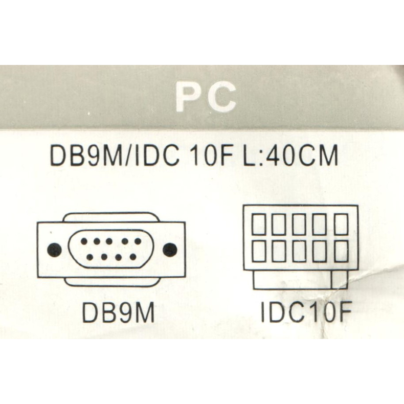 Serieport p bracket, 1xDB9 han RS232 se