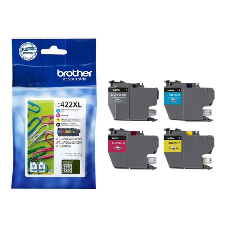 Brother LC422XLVALDR Value Pack Original